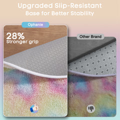 Ophanie | Round Rug | 5 Ft  | Rainbow - aborderproducts