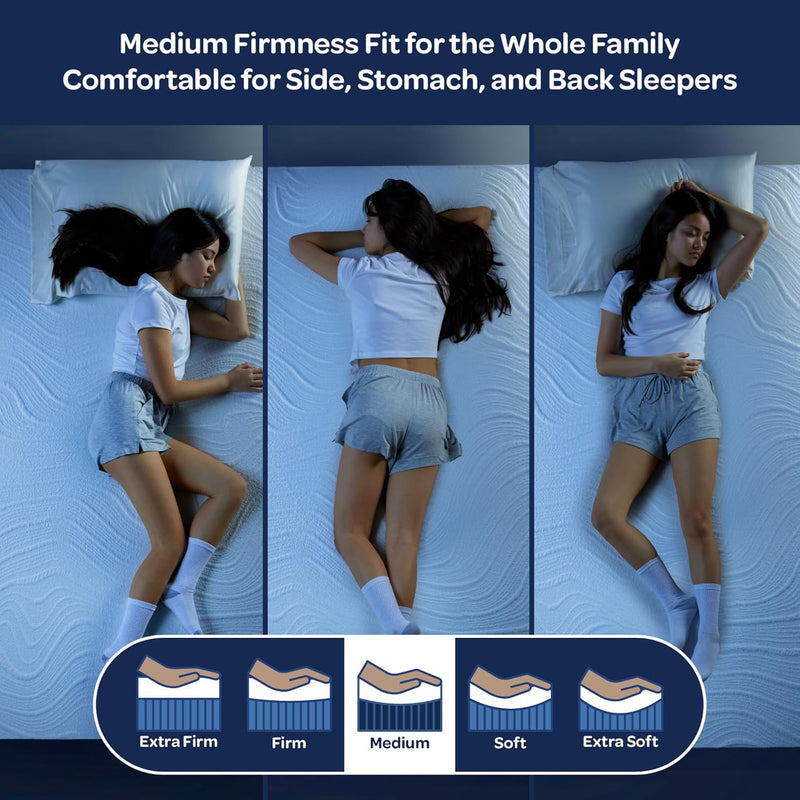 OhGeni | Foam Mattress | 75"L x 39"W x 8"H | Twin-zoom-