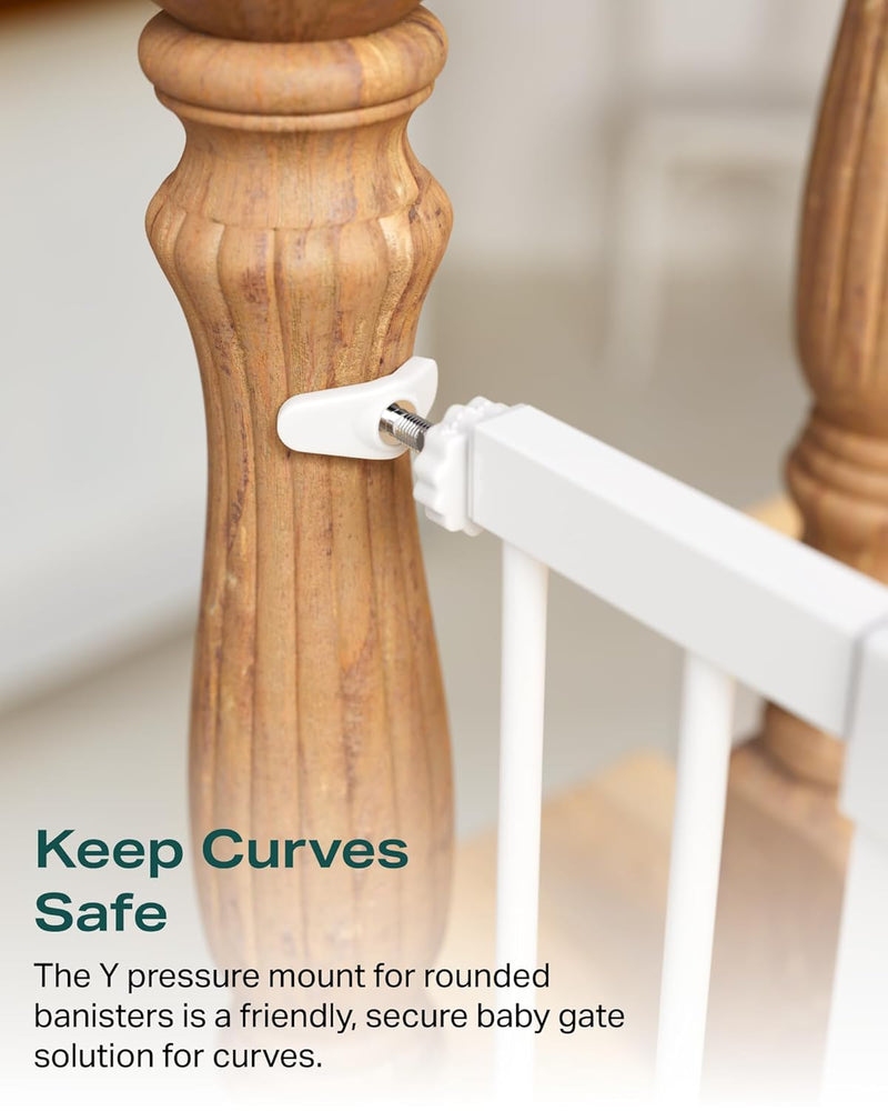 CUMBOR | SAFETY GATE | 29.7"-51.5"W x 36"H | WHITE-zoom-