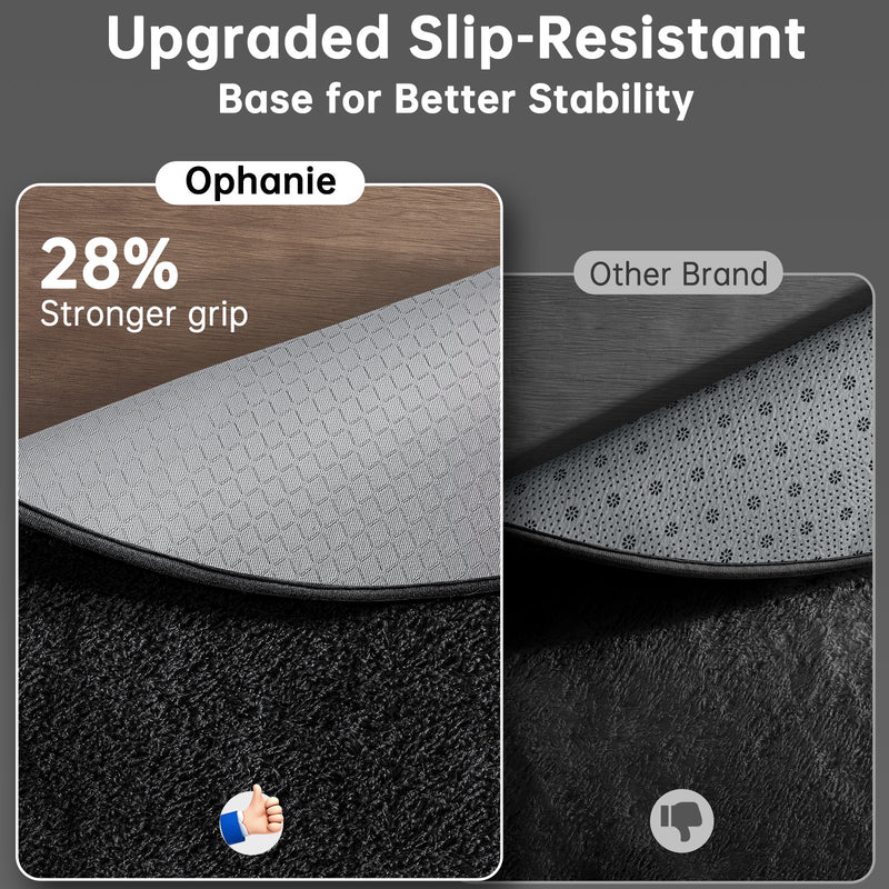 Ophanie | Round Rug | 8 Ft | Black-zoom-