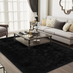 Ophanie | Area Rug |  6x9 feet | Black - aborderproducts