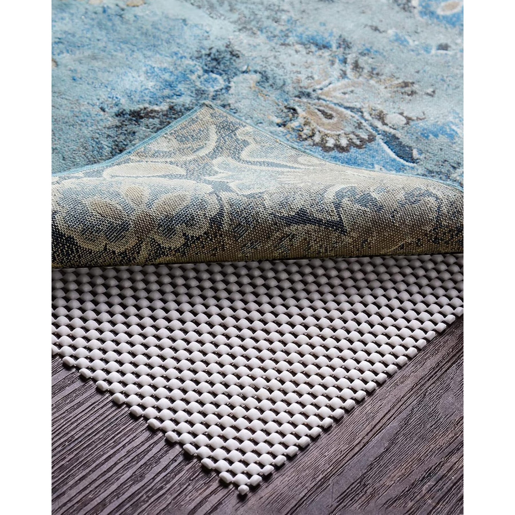 Veken Rug Gripper Pad for Hardwood Floors, Non Slip Rug Pads for Area Rugs, Thick Rug Grippers for Tile Floors, Under Carpet Anti Skid Mat, Keep Your Rugs Safe and in Place, 9x12 Ft