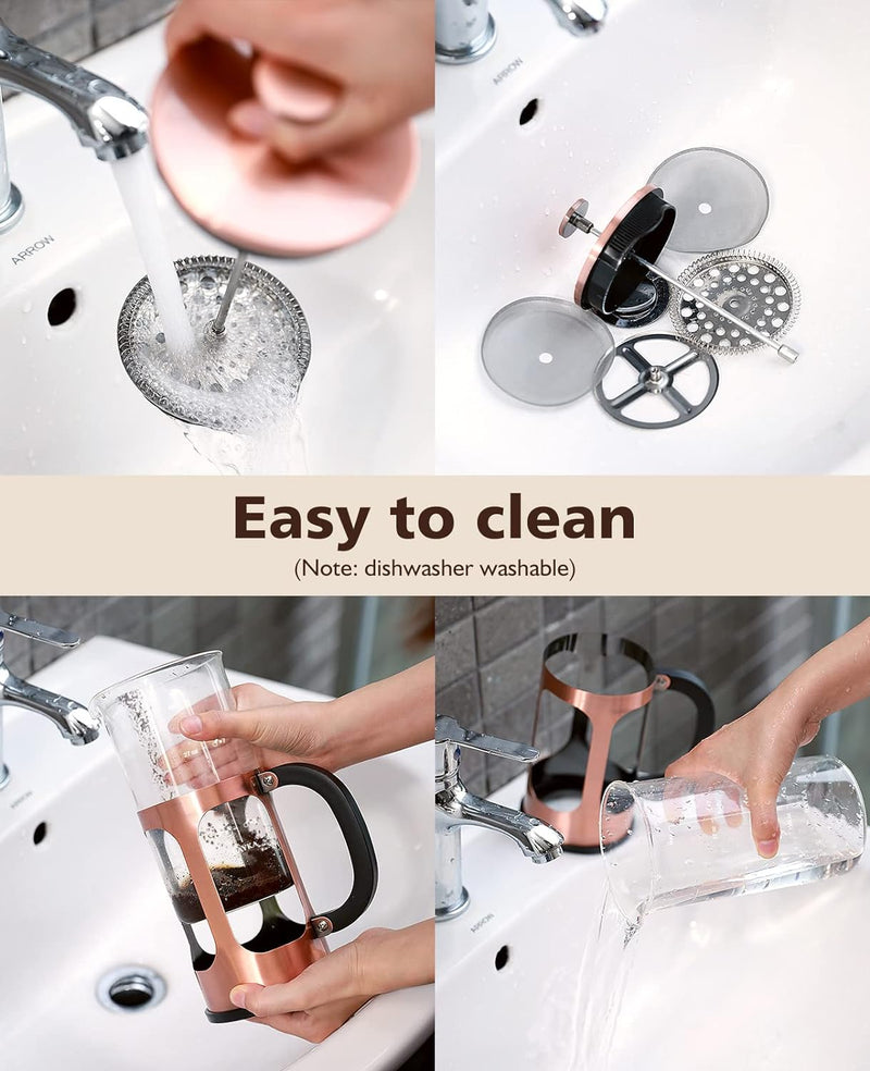 BAYKA French Press | 34oz | Copper-zoom-