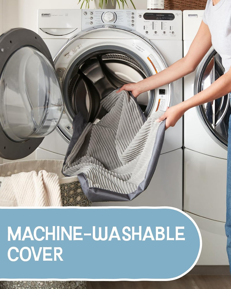 OhGeni | Orthopedic Waterproof Dog Bed | 24 Inch | Gray-zoom-