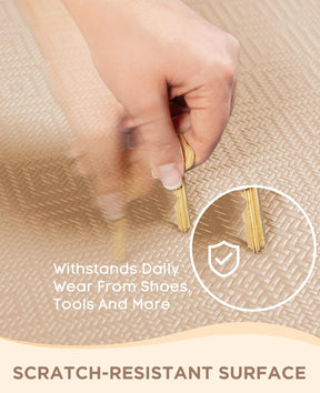 Ophanie | Anti Fatigue Standing Cushioned Mat | 24'' x 70'' | Beige
