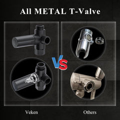 Veken | Shower Head | 9 Inch | Combo | Wide Square | Black - aborderproducts