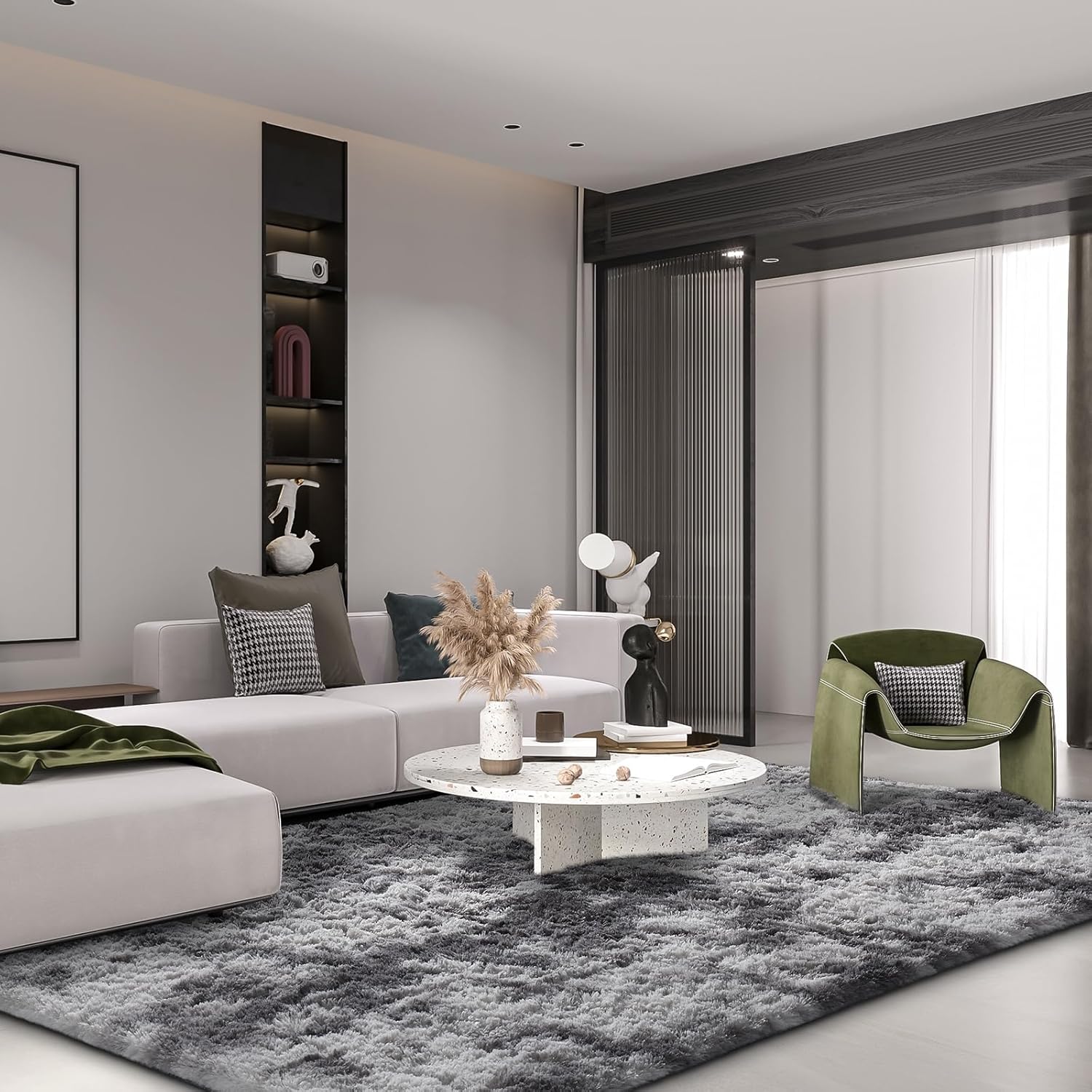 Ophanie | Upgrade Rug | 9x12 | Grey&White - aborderproducts