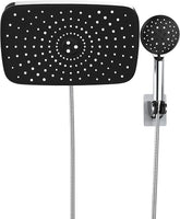 Veken 11.8 Inch Shower Head with Handheld, 2.5GPM High Pressure Showerhead Combo with 5 Handheld Water Spray Modes, Dual Shower Heads, Chrome