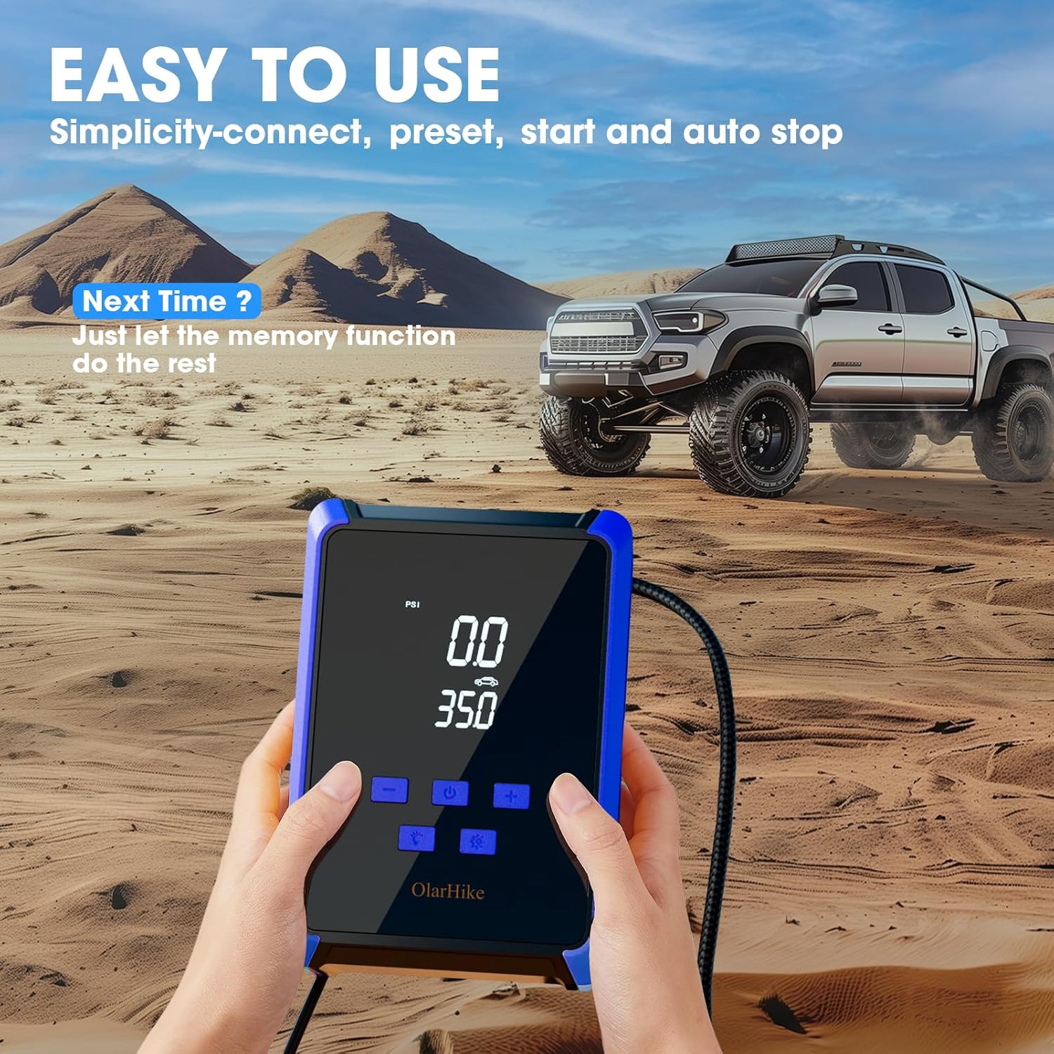 OlarHike | Electric Tire Inflator | Blue