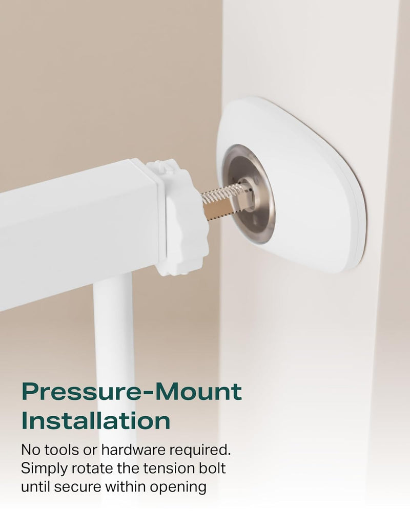 CUMBOR | SAFETY GATE | 29.7"-51.5"W x 36"H | WHITE-zoom-