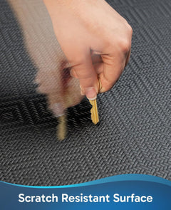 Ophanie | Anti Fatigue Cushioned Mat | 48"L x 20"W x 0.9"Th | Black - aborderproducts