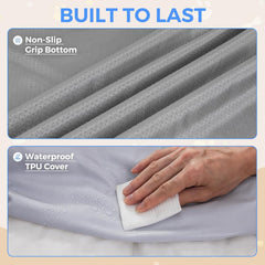 OhGeni | Plush Pet Bed | 41inch | Grey - aborderproducts