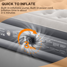 InnoTruth | Air Mattress | 18" Height |  Twin - aborderproducts
