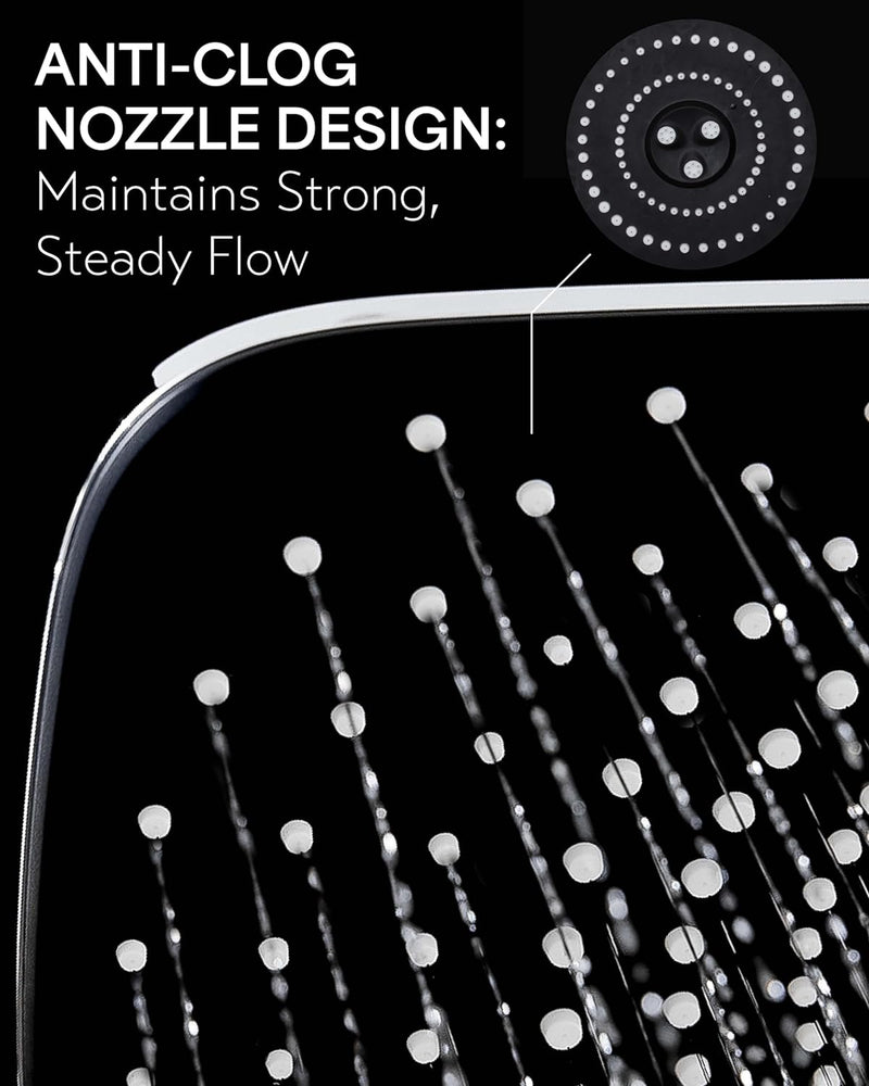 Veken Rain Shower Head,12 Inch Large Rainfall Showerhead-Chrome-zoom-