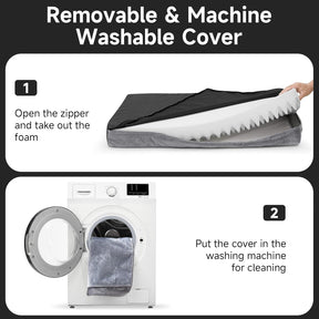 OhGeni | Dog Bed | Sherpa Fabric | 41 Inches | Gray - aborderproducts