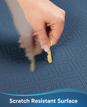 Ophanie | Anti Fatigue Standing Cushioned Mat | 20''x39'' | Blue - aborderproducts