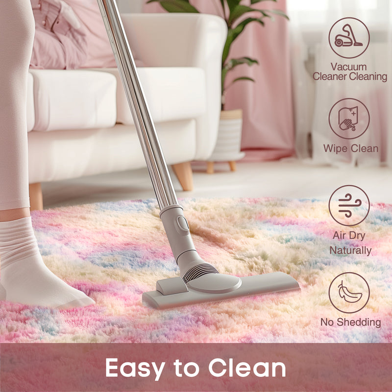 Ophanie | Round Rug | 5 Ft  | Rainbow-zoom-