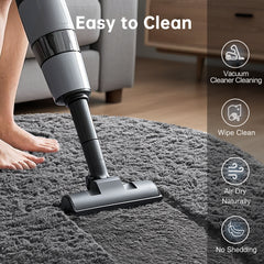 Ophanie | Round Rug | 8 Ft | Grey - aborderproducts