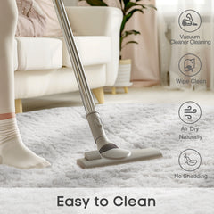 Ophanie | Round Rug | 8 Ft | White - aborderproducts