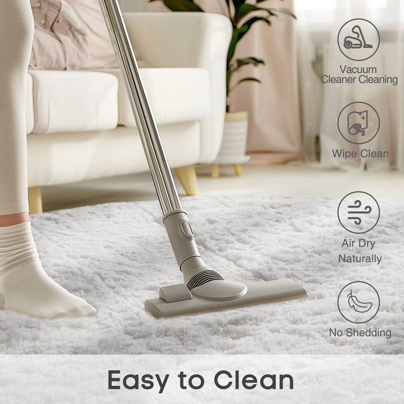 Ophanie | Round Rug | 8 Ft | White-zoom-