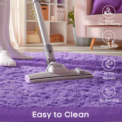 Ophanie | Round Rug | 5 Ft | Purple - aborderproducts