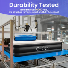 OhGeni | Air Mattress | 18 inch Height | Queen | Black - aborderproducts