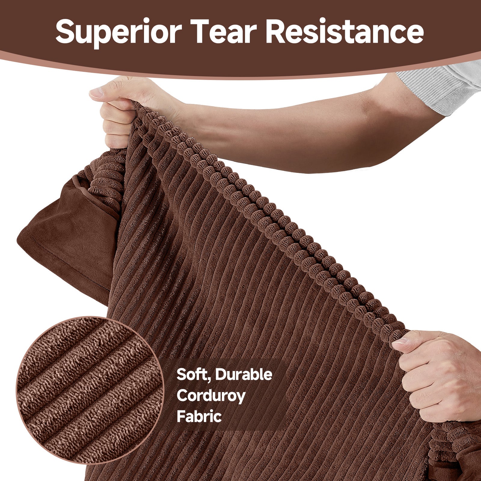 OhGeni | Orthopedic Waterproof & Machine Washable Dog Bed | 44 Inches | Brown - aborderproducts