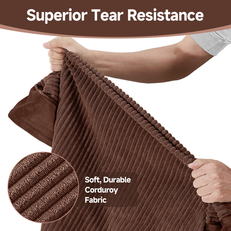 OhGeni | Orthopedic Waterproof & Machine Washable Dog Bed | 44 Inches | Brown-zoom-