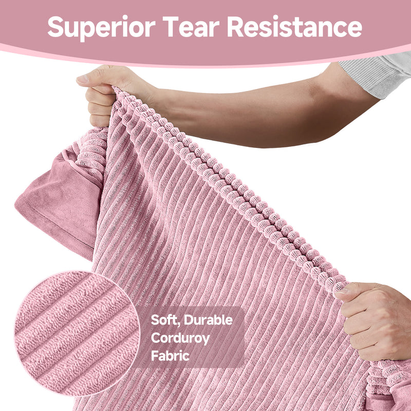 OhGeni | Orthopedic Waterproof & Machine Washable Dog Bed | 36 Inches | Pink-zoom-