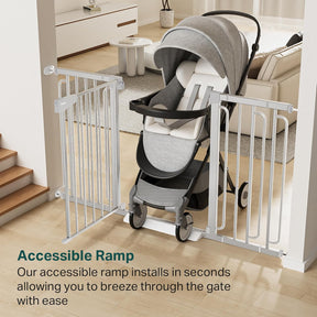 Cumbor | Baby Gate | 29.7-57" | Silver