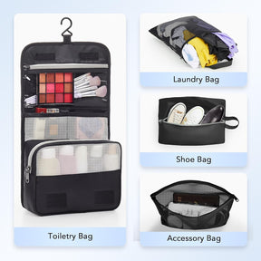 OlarHike |  Compression Packing Cubes | 10 Sets | Black
