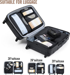 Veken | Packing Cubes | 8 Set | Black - aborderproducts