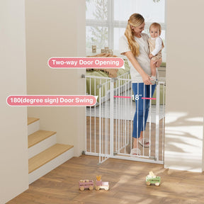 InnoTruth | Baby Gate | 28.9-42.1" W x 36" H | White