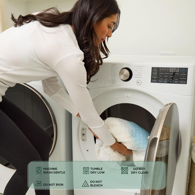 OhGeni | Waterproof Mattress Protector | Twin Size | White-zoom-