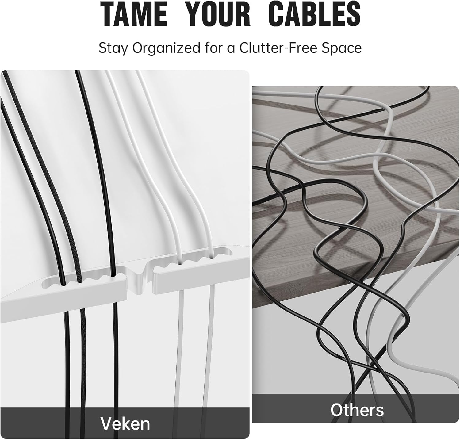 Veken | A2 Electric Standing Desk | 47.2 Inch | White - aborderproducts