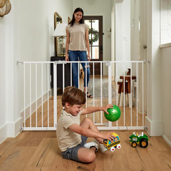 InnoTruth | Baby Gate | 28.9-49" W x 30" H | White - aborderproducts