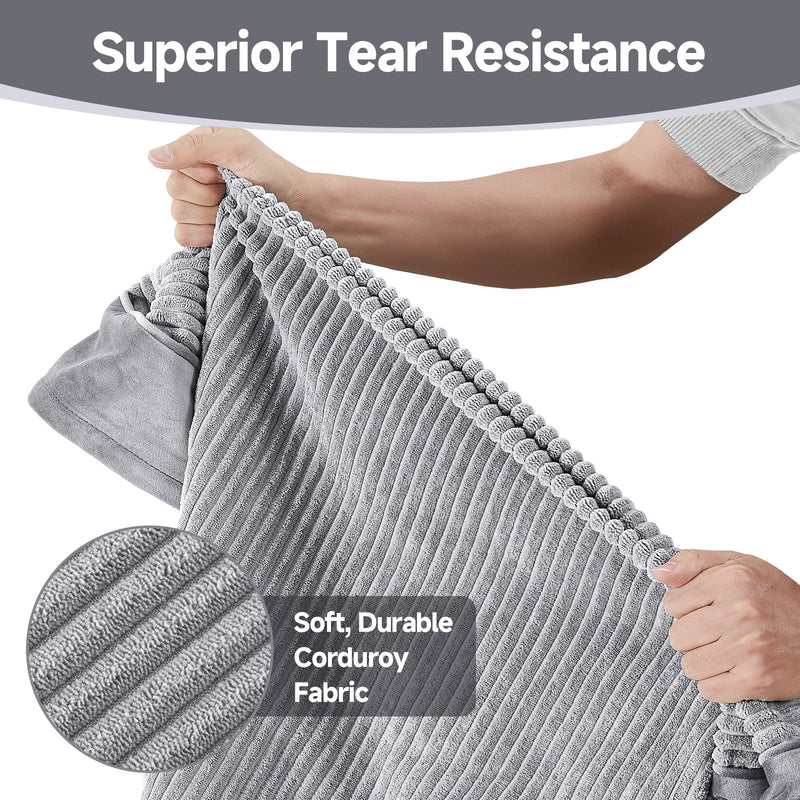 OhGeni | Flat Dog Bed | 30" | Gray-zoom-