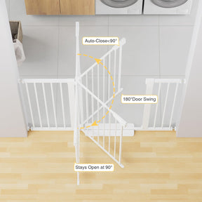 CUMBOR | SAFETY GATE | 29.7-54.2"W x 36"H | WHITE