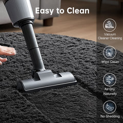 Ophanie | Round Rug | 8 Ft | Black - aborderproducts