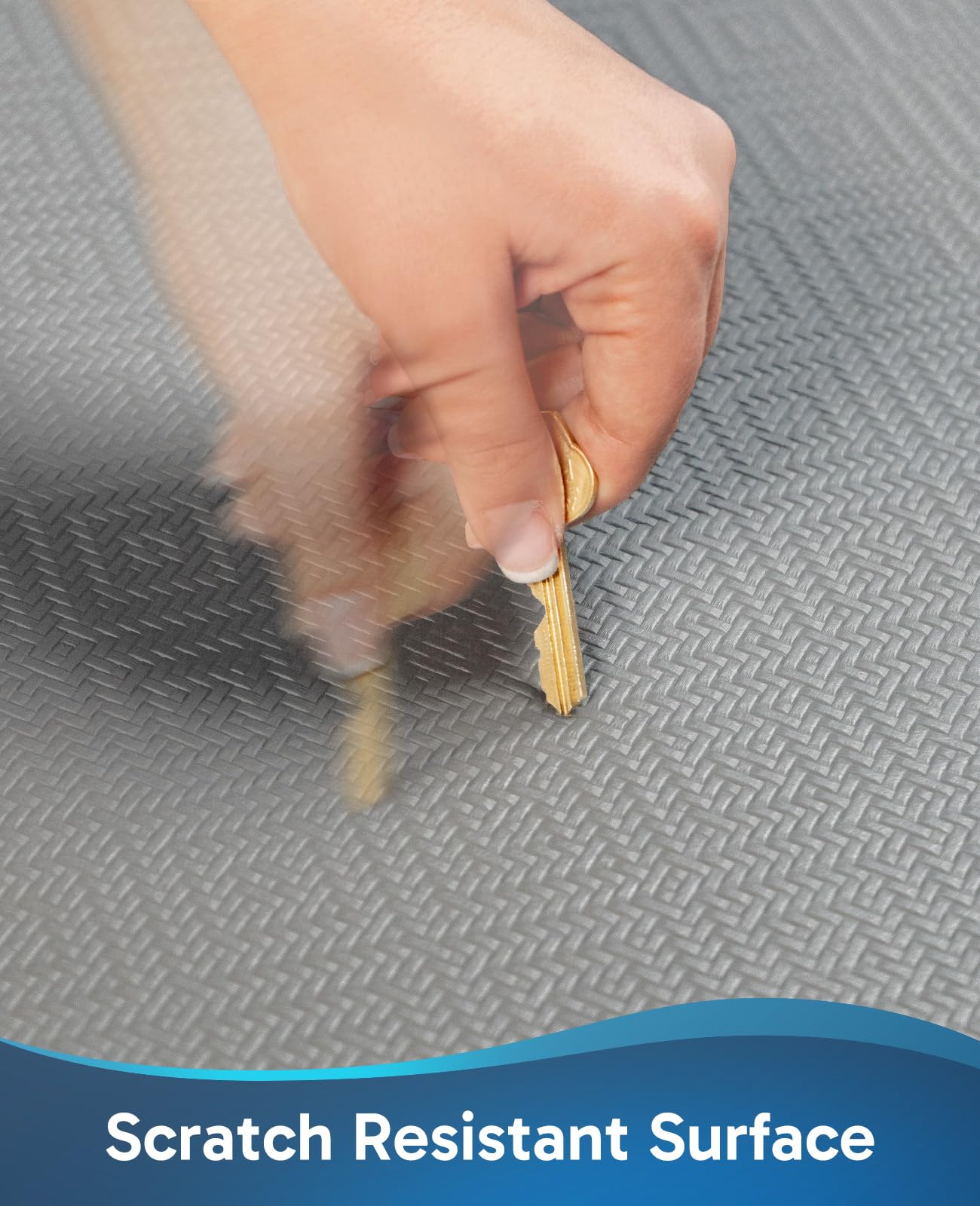 Ophanie Anti Fatigue Cushioned Mat, 9/10 inch Thick, Kitchen mats for Floor, Kitchen Rugs, Waterproof,Comfort Ergonomic Standing Mat for Office, Home, Sink, 20 * 48+20 * 32 Gray Non-Slip Bottom-7