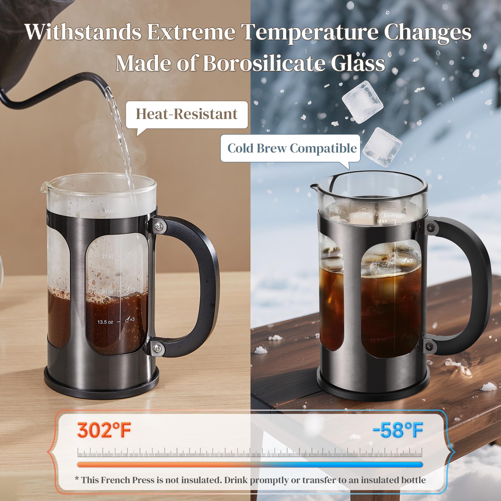 Veken French Press Coffee Maker-zoom-15