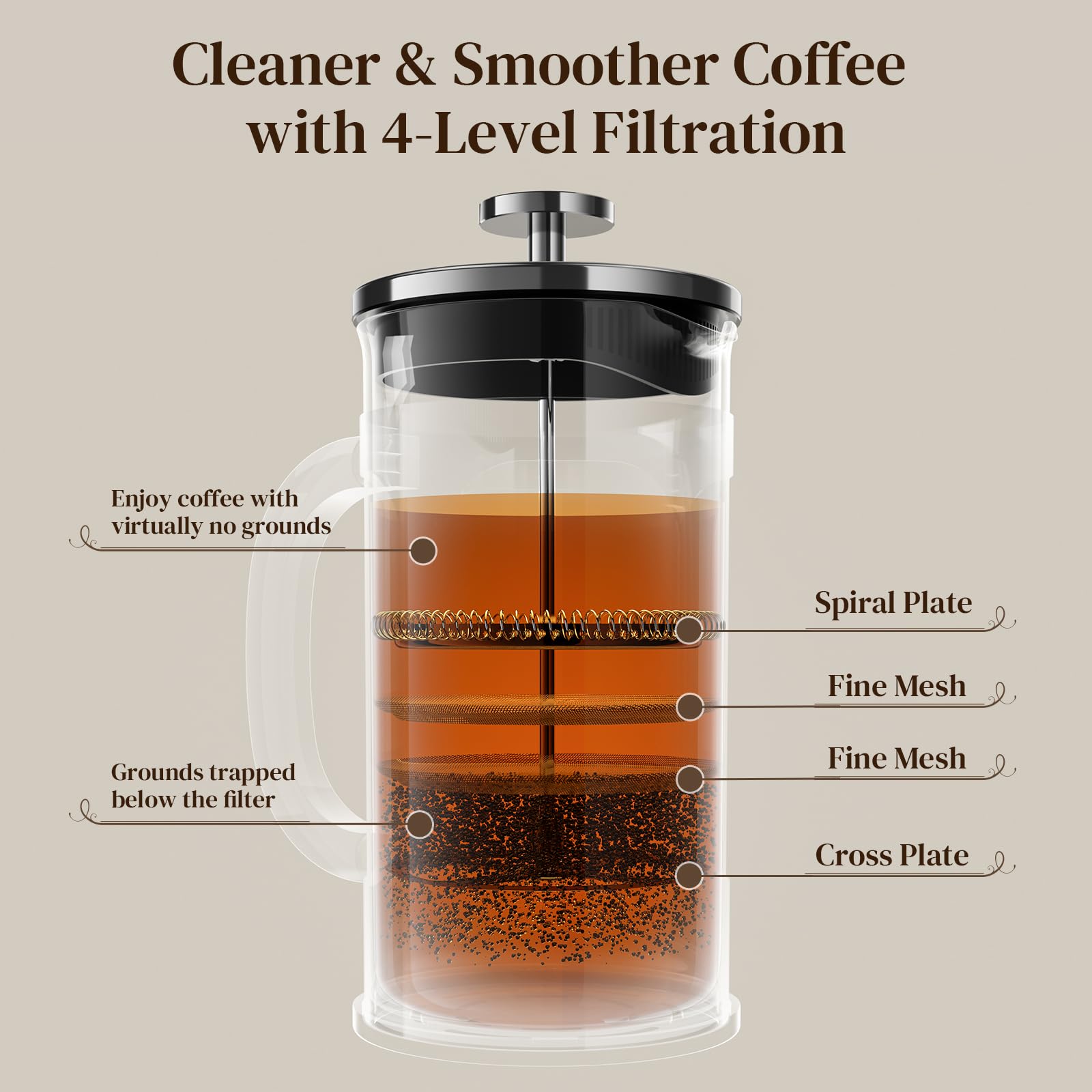 Veken French Press Coffee Maker-zoom-30