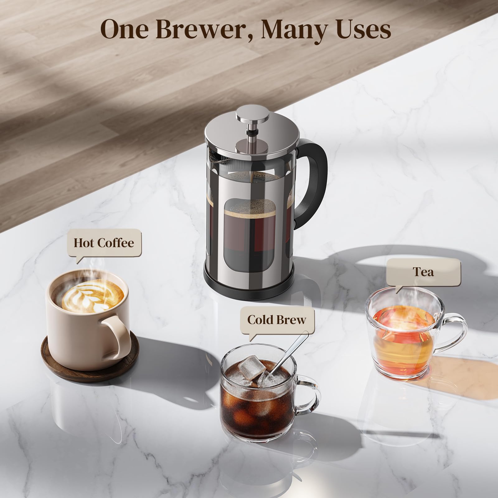 Veken French Press Coffee Maker-zoom-33