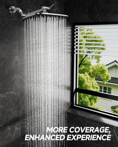 Veken | Rain Shower Head | Matte Black | 2.5gpm - aborderproducts