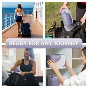OlarHike | Packing Cubes | 8 Set (Short-Term Trip) | Purple Gray - aborderproducts