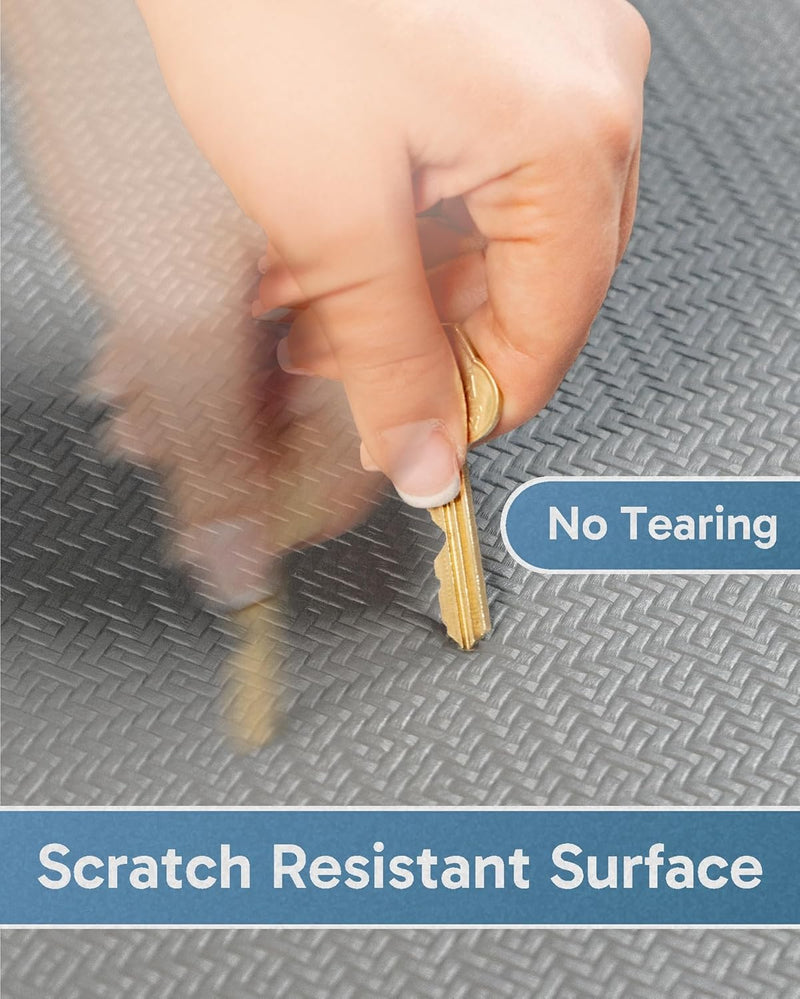 Ophanie | Anti Fatigue Cushioned Mat | 48"L x 20"W x 0.9"Th | Grey-zoom-