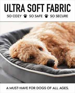 Orthopedic Dog Bed| Large (35 x 28 x 6 Inch)|Gray|OhGeni - aborderproducts