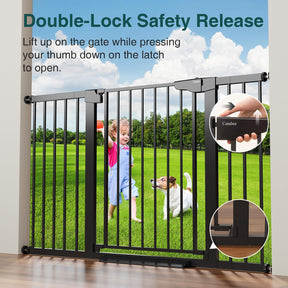 CUMBOR | SAFETY GATE | 29.7-54.2" Wide | 1 PACK | BLACK