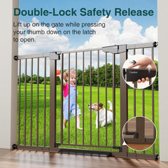 CUMBOR | SAFETY GATE | 29.7-54.2 x 30.5" | Brown - aborderproducts