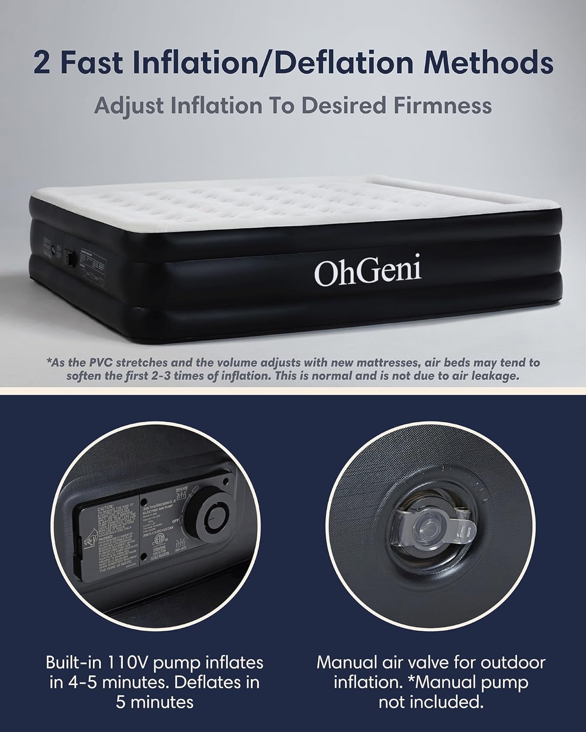 King Air Mattress |18" |OhGeni - aborderproducts